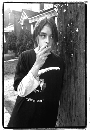 a smoker outside 5 Arlington, Ottawa circa 1993